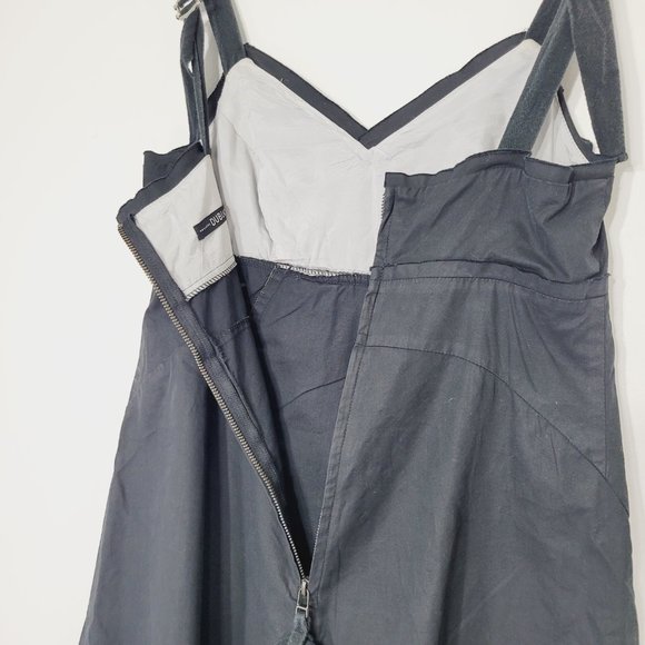 Phillipe Dubuc Empire Waist A-Line Dress Fit and Flare Black Thick Straps Classy - Picture 7 of 11